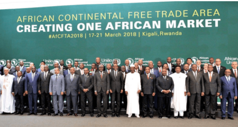 AU member countries when they signed the AfCFTA Agreement in Kigali. (Photo: AU)