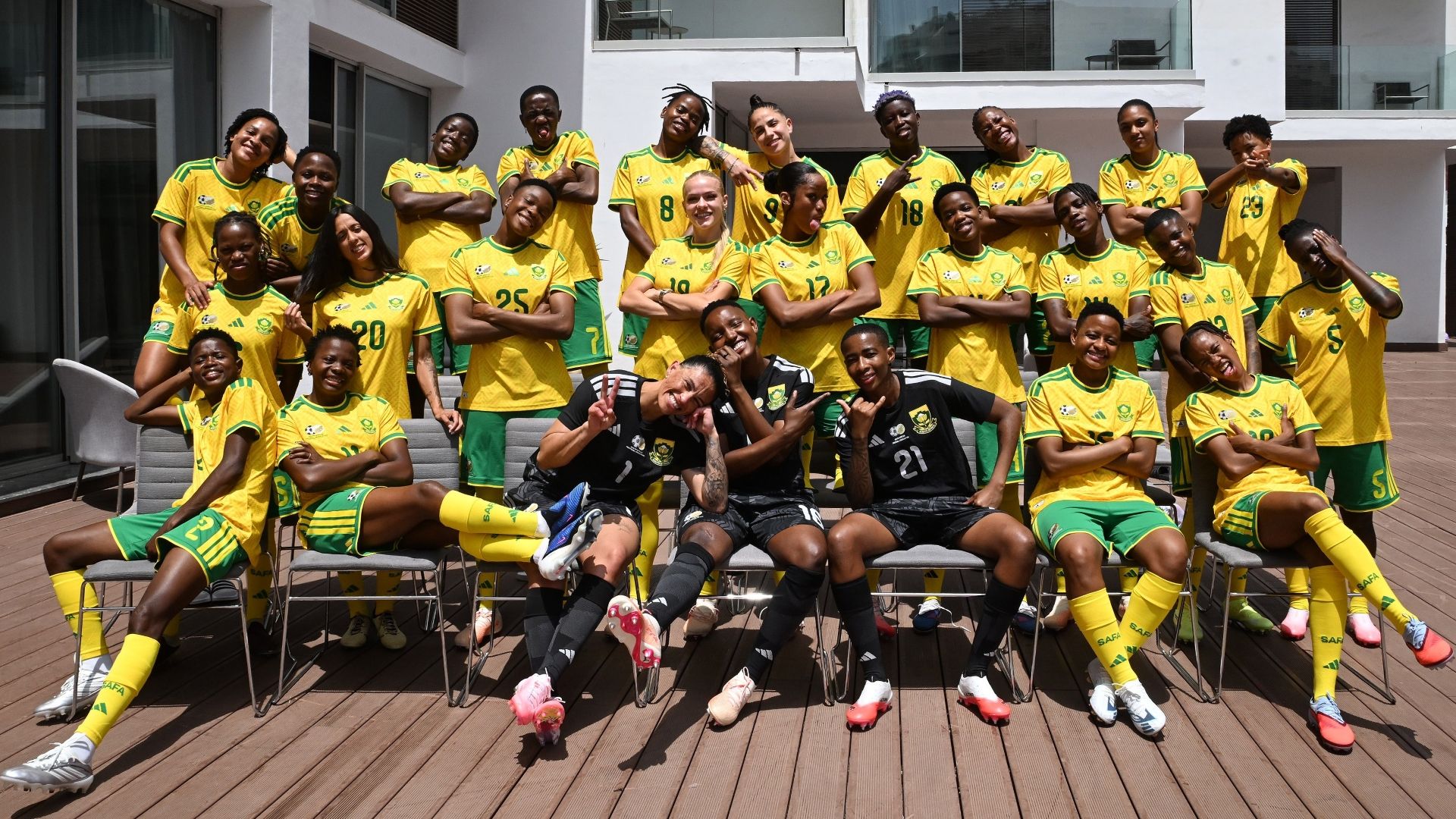 South Africa Banyana Banyana WAFCON team photo