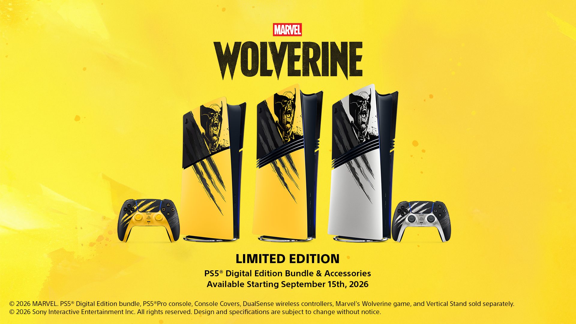 Sony Announces Limited-Edition Marvel's Wolverine PS5 Consoles and Accessories