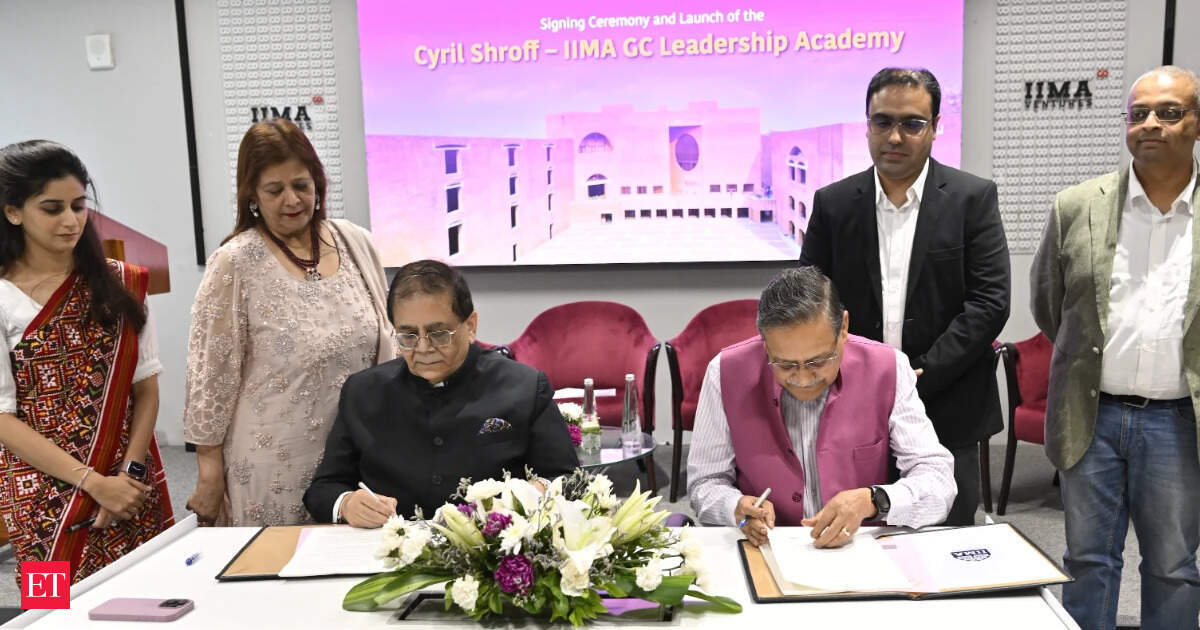 Cyril Amarchand Mangaldas and IIMA Launch GC Leadership Academy