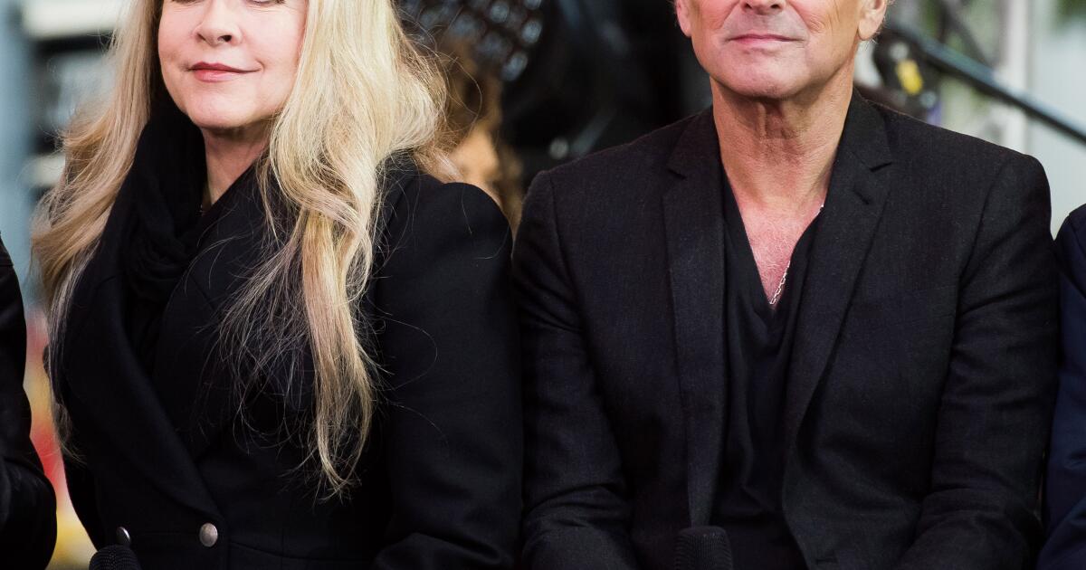 Stevie Nicks and Lindsey Buckingham from the band Fleetwood Mac appear on NBC's "Today" show on Thursday, Oct. 9, 2014, in